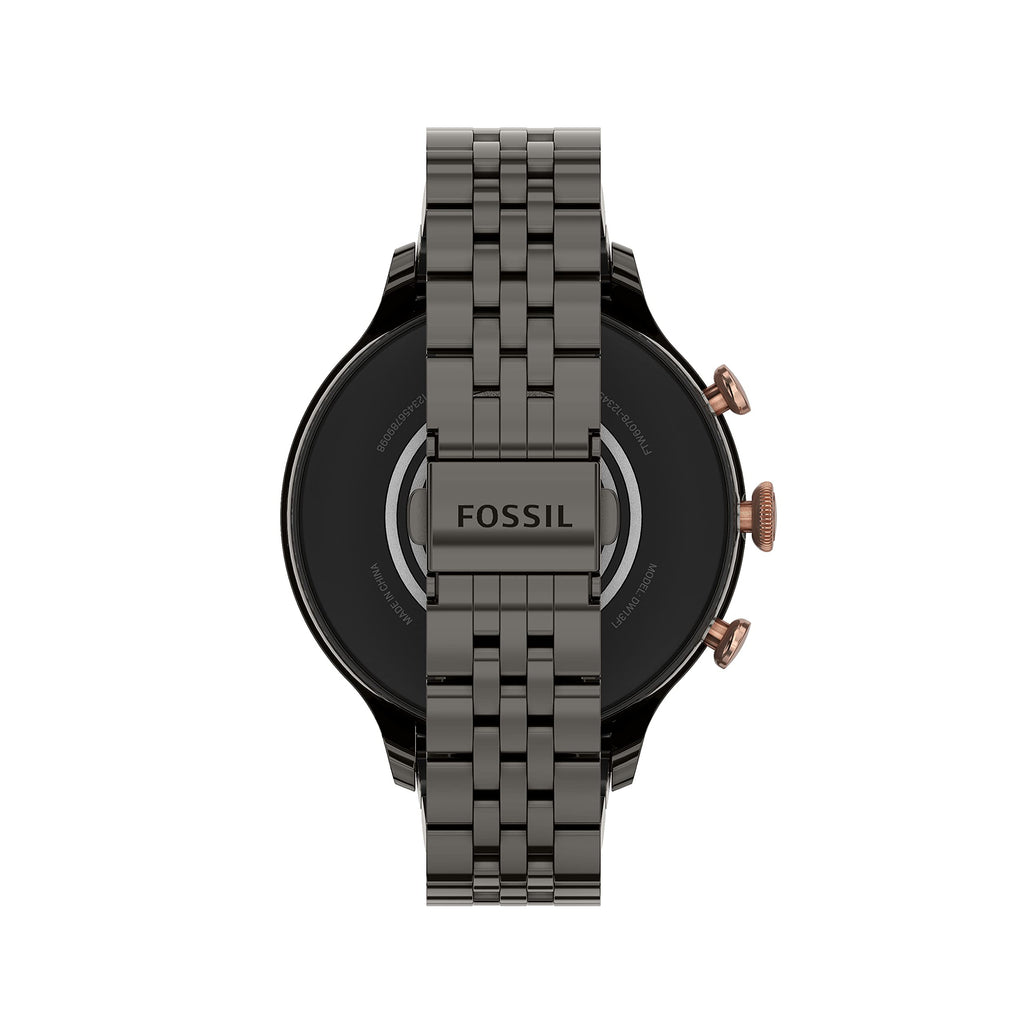 Fossil - Gen 6 Smartwatch 42mm Gunmetal Stainless Steel - Gunmetal/Rose Gold - FTW6078V - Image 3