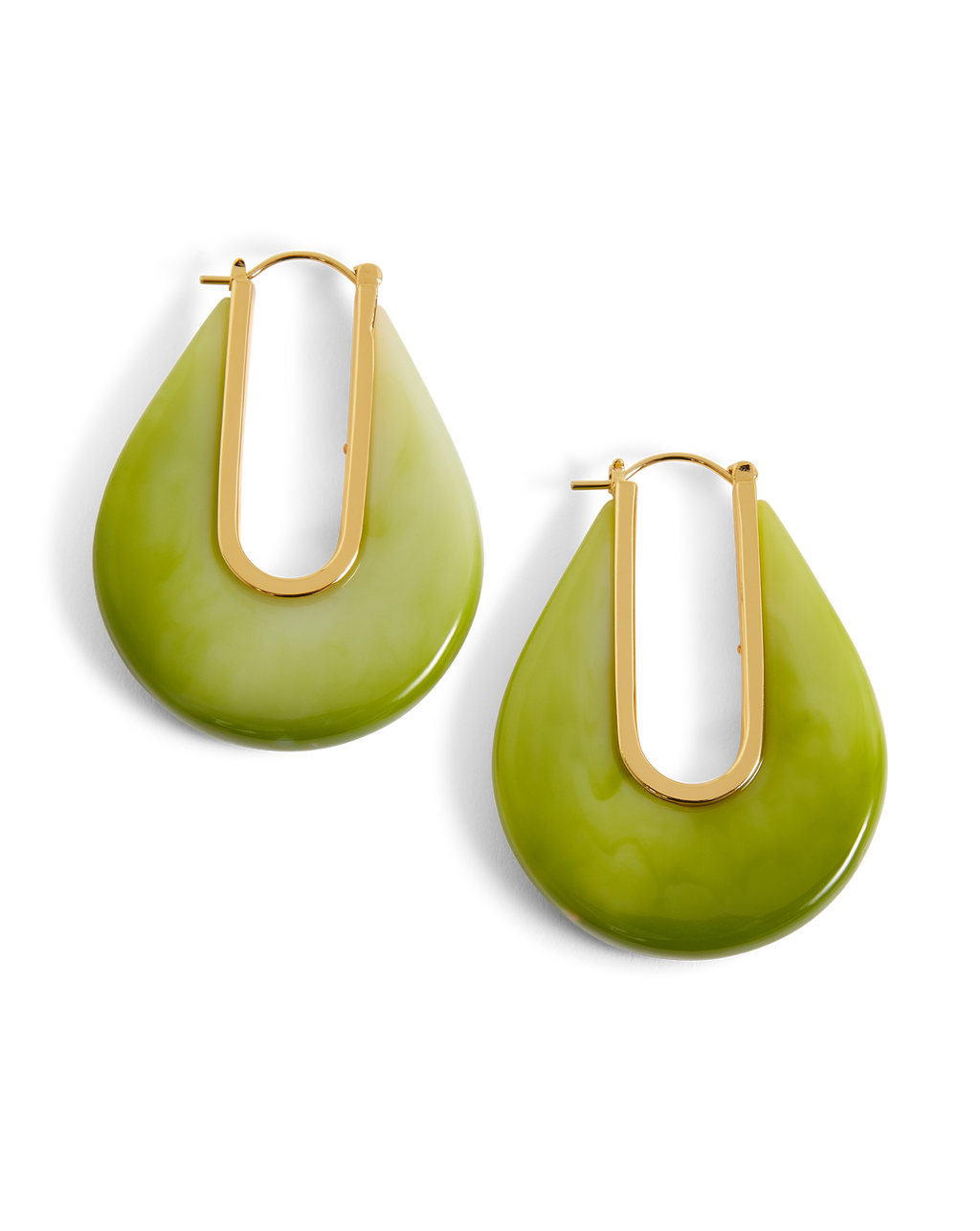 Resin Drop Hoop Earring - Image 5