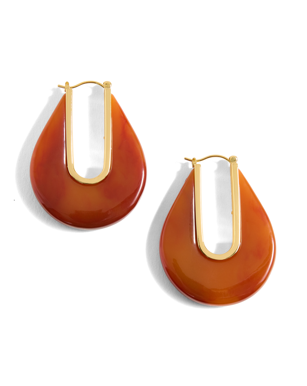 Resin Drop Hoop Earring - Image 5