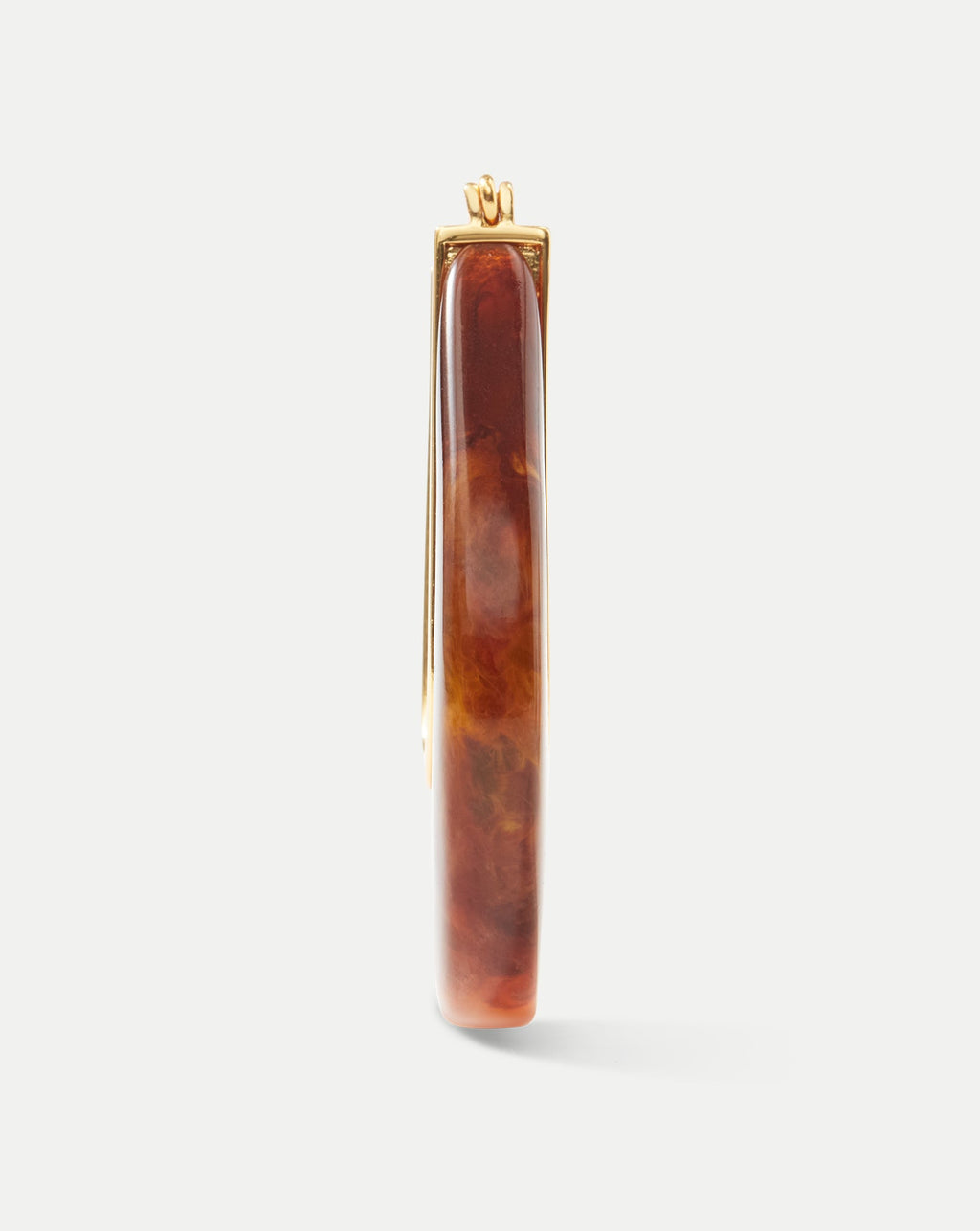 Resin Drop Hoop Earrings - Image 3
