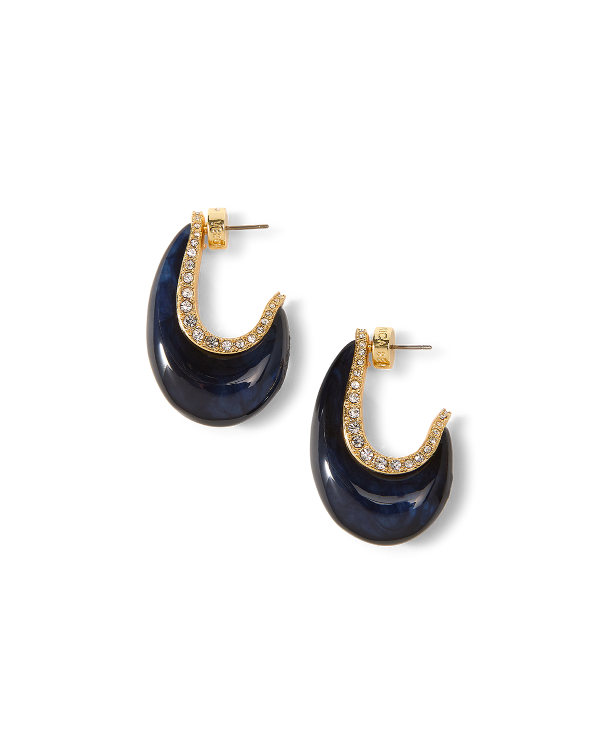 Resin J-Hoop Earring - Image 6