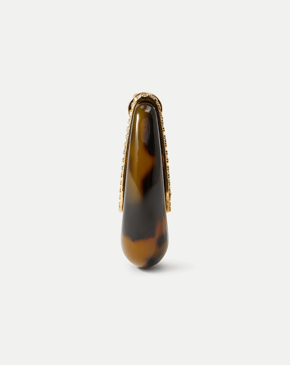 Resin J-Hoop Earring - Image 4