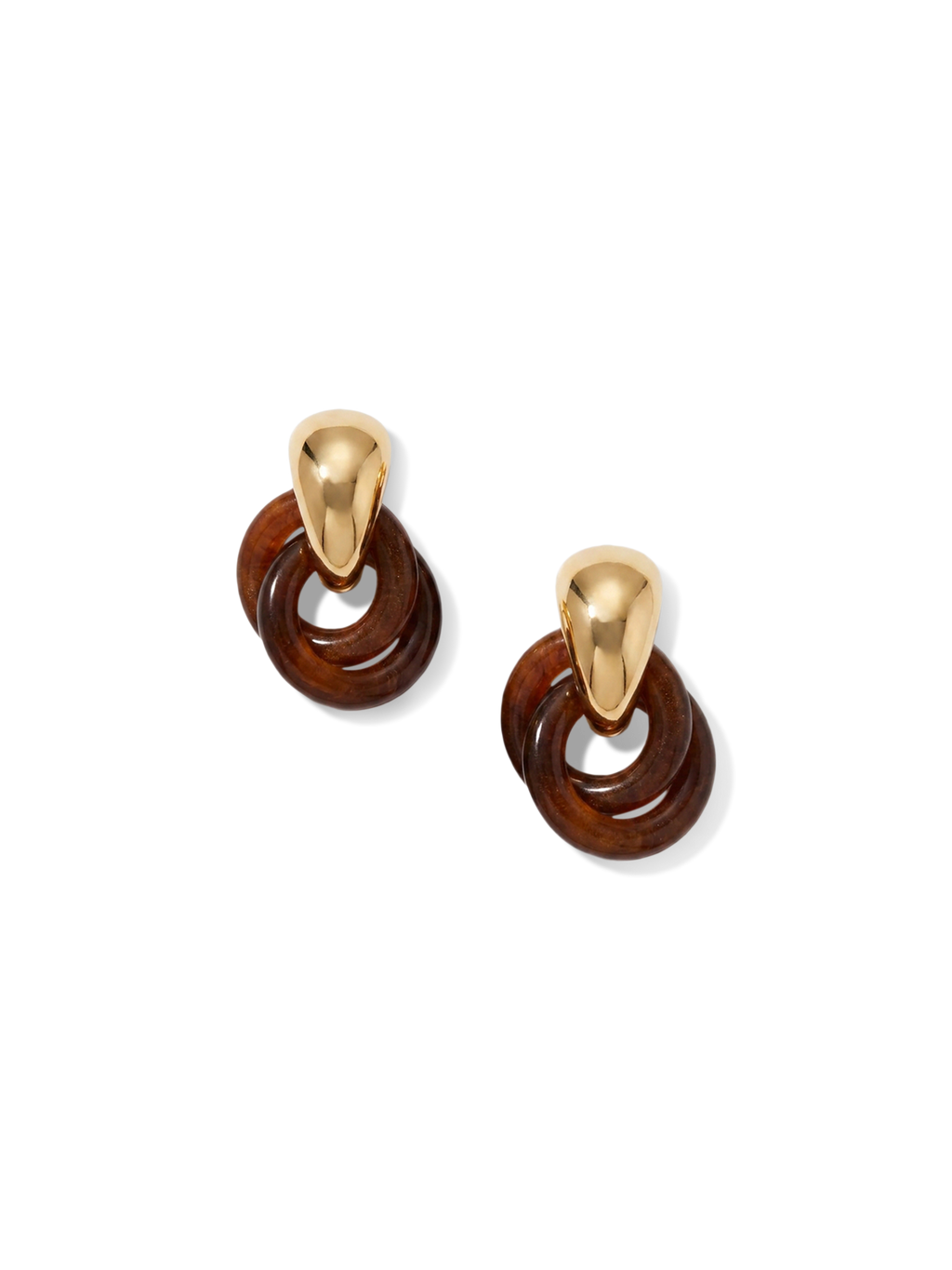 Resin Link Drop Hoop Earring - Image 7