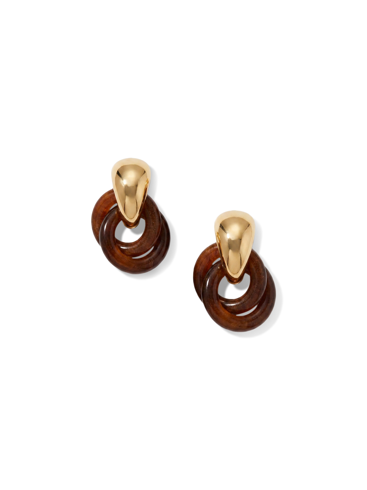 Resin Link Drop Hoop Earring - Image 7