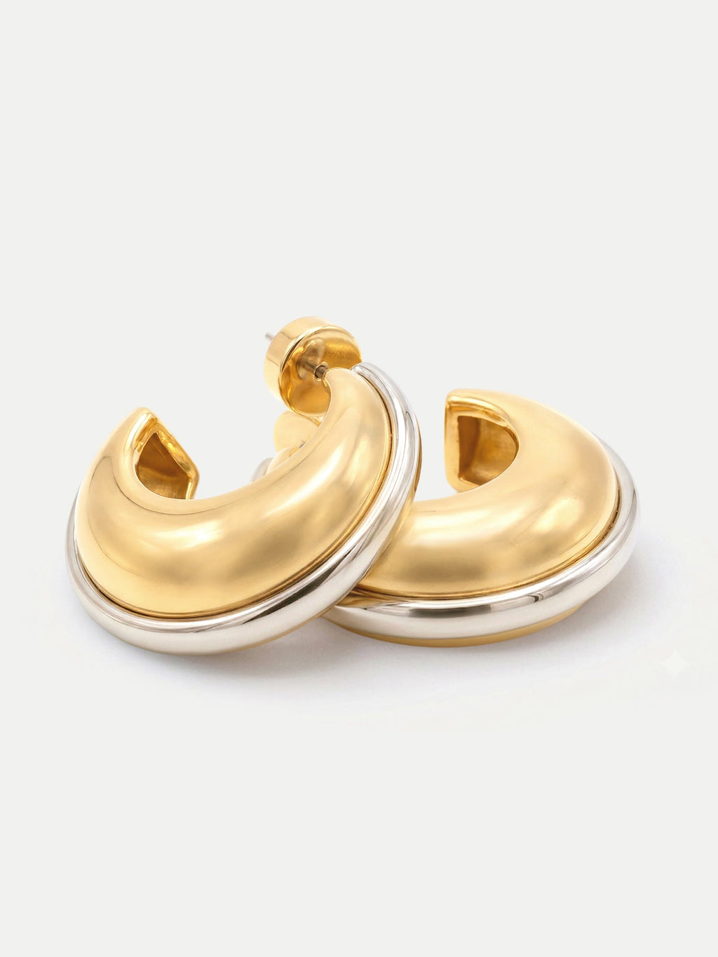 Two-Tone Hoop Earring - Image 5
