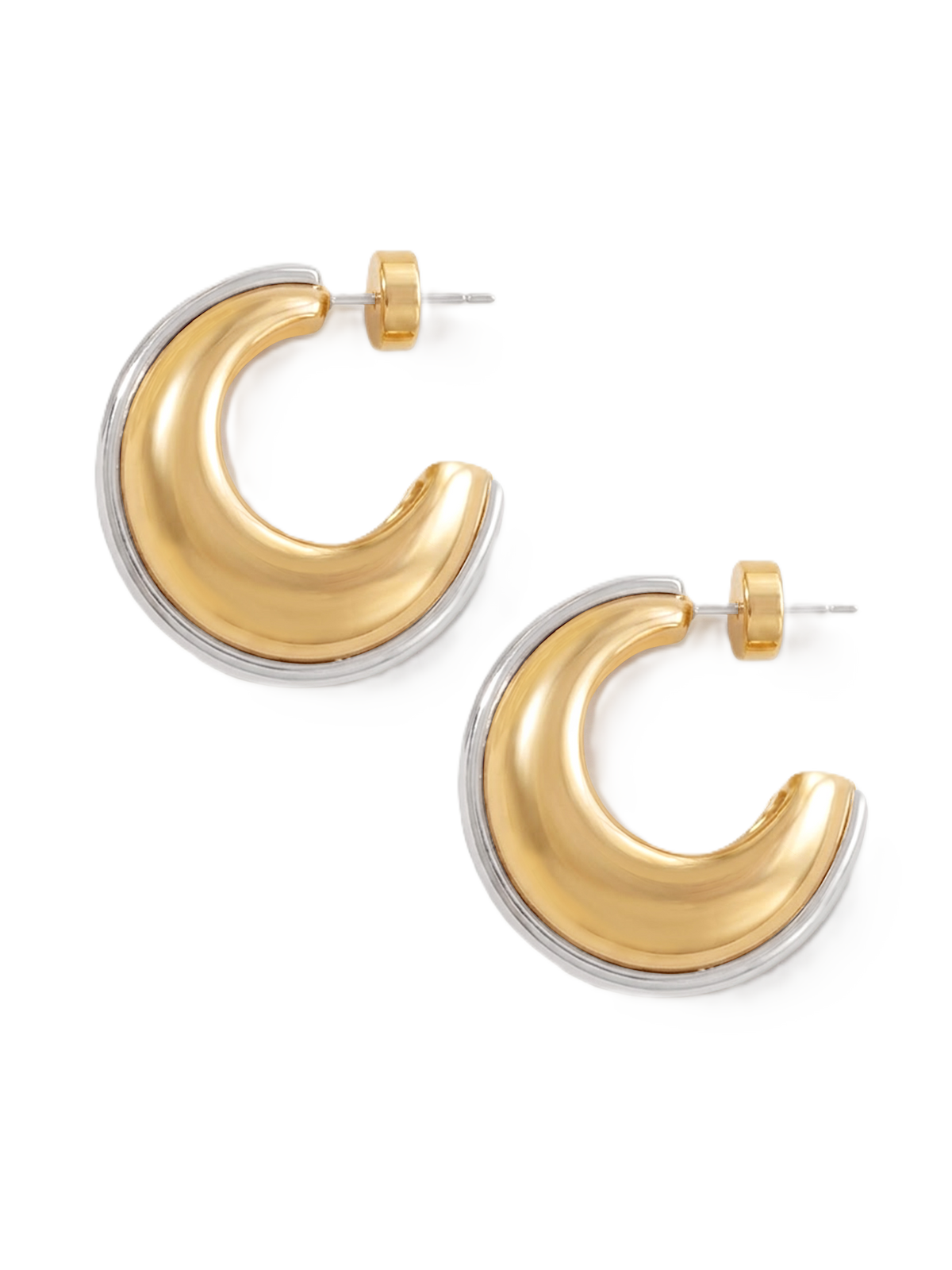 Two-Tone Hoop Earring - Image 7