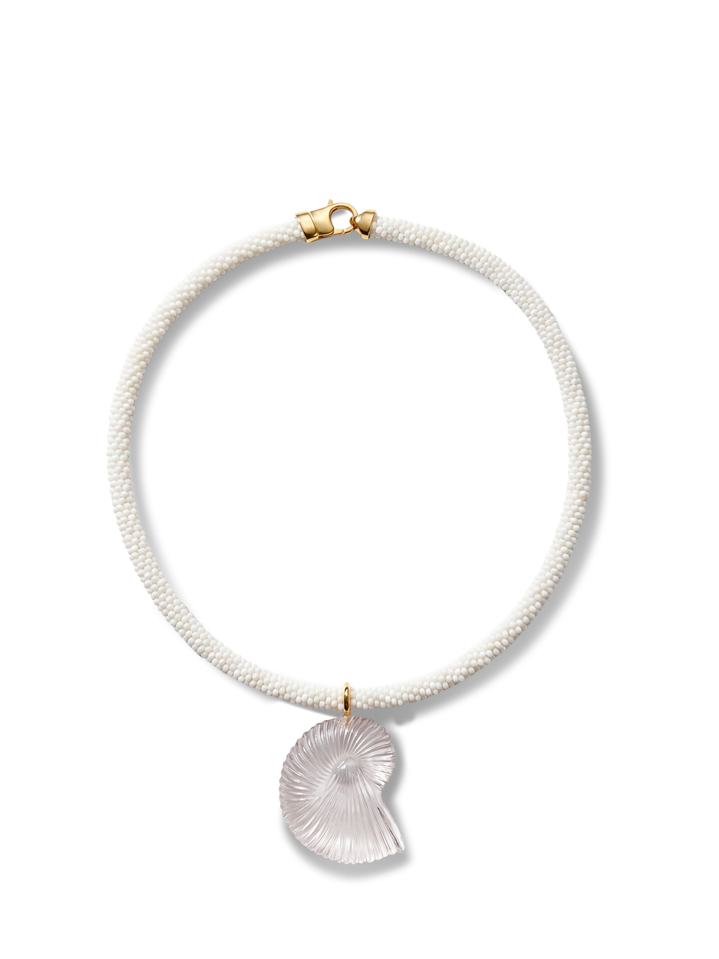 Nautilus Shell Beaded Necklace - Image 5