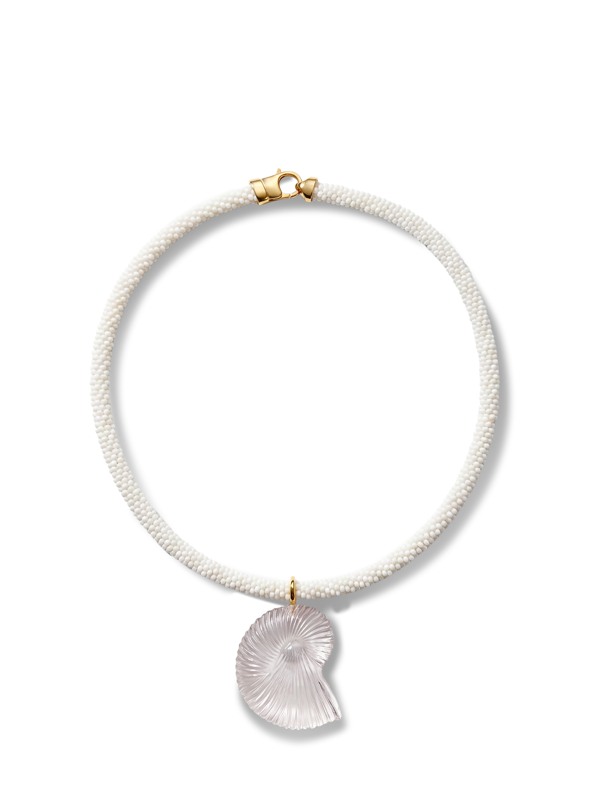 Nautilus Shell Beaded Necklace - Image 5