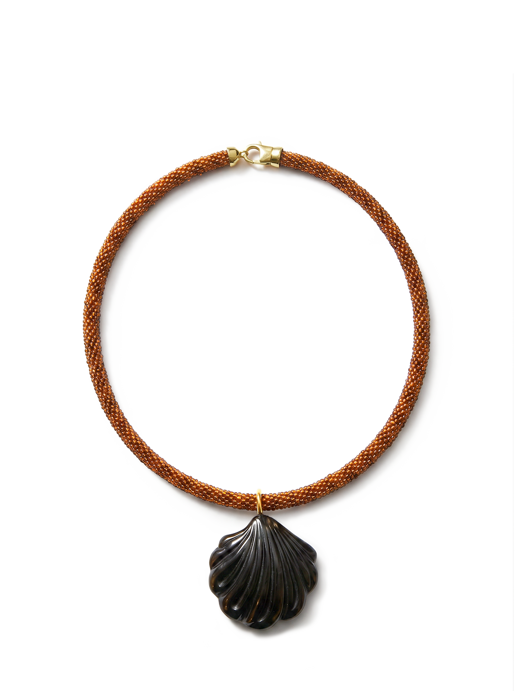 Scallop Shell Beaded Necklace - Image 5