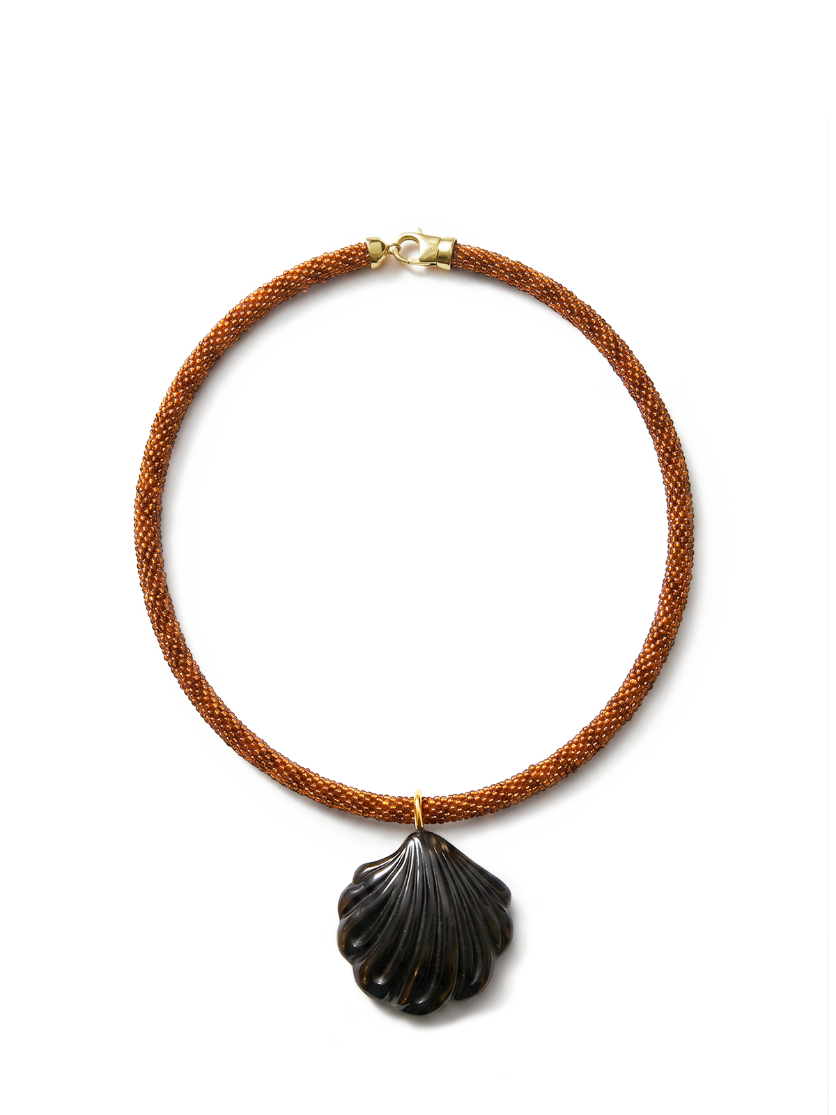Scallop Shell Beaded Necklace - Image 5