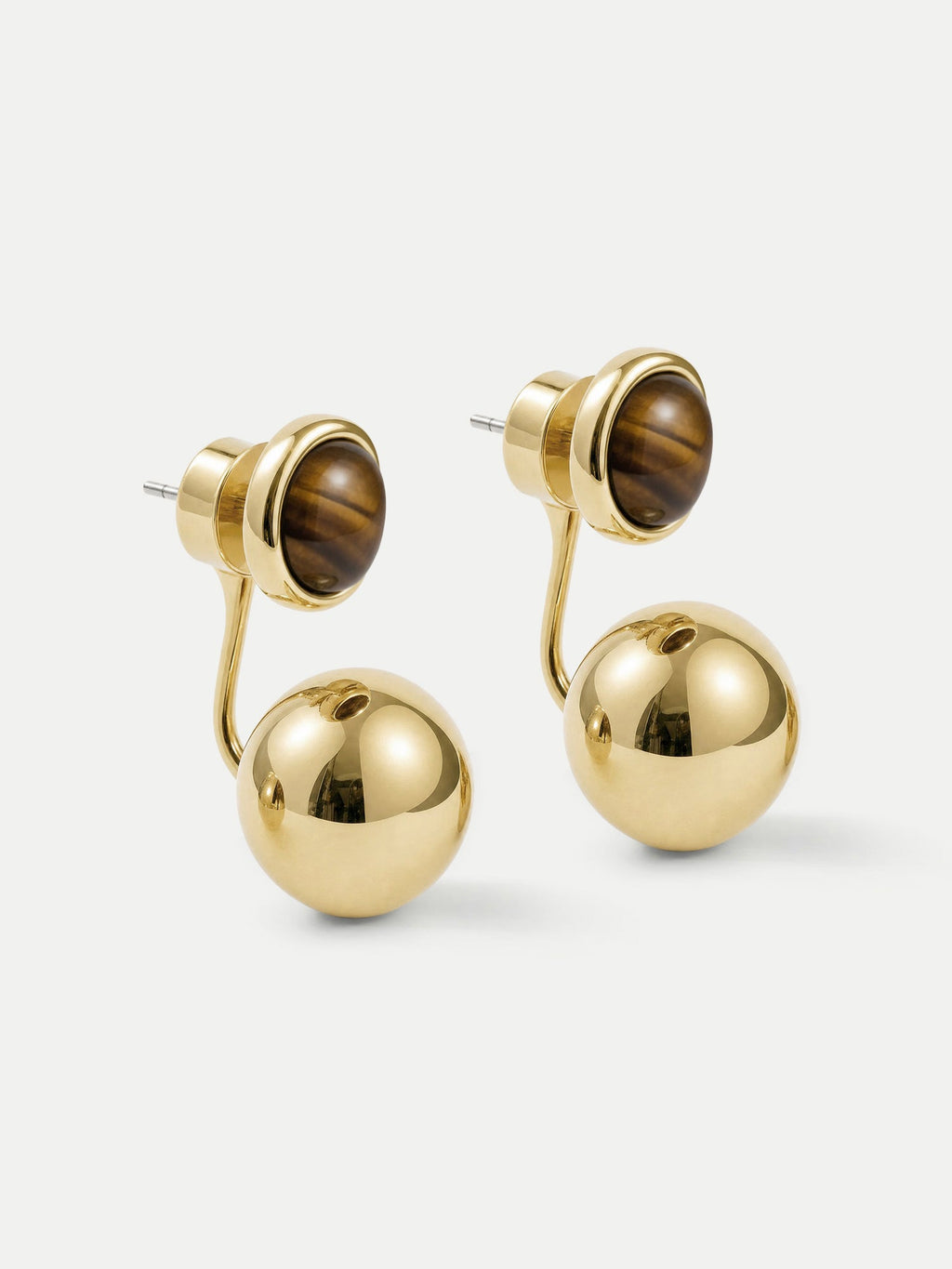 Tiger's Eye Drop Earring - Image 3