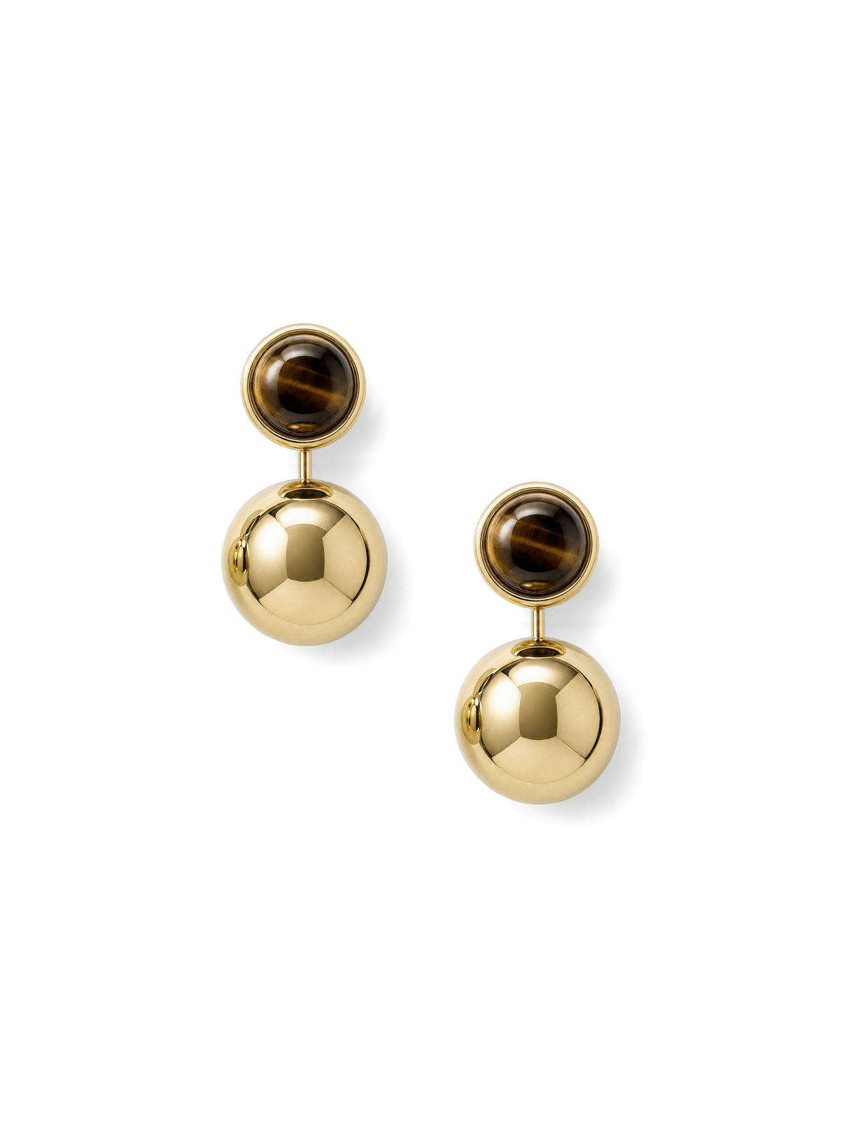 Tiger's Eye Drop Earring - Image 6