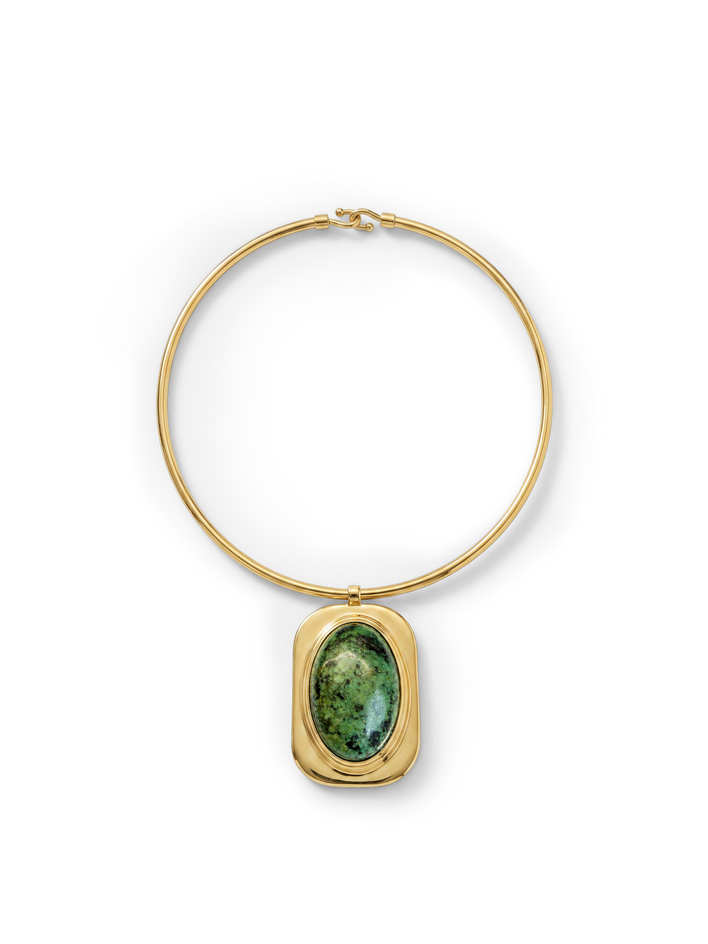 Turquoise Cabochon Collar Necklace - Image 5