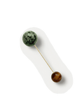 Turquoise and Tiger’s Eye Pin Brooch - Image 4