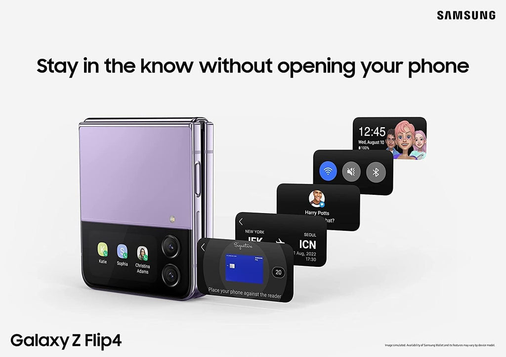 AT&T Samsung Galaxy Z Flip4 128GB - Bora Purple - SM-F721ULVAATT - Image 3