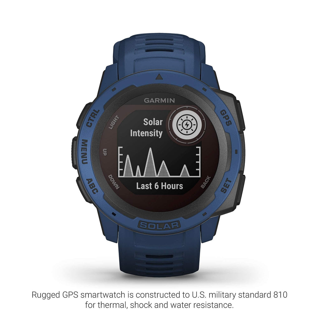 Garmin - Instinct Solar Rugged GPS Smartwatch 45mm - Tidal Blue - 010-02293-11 - Image 4