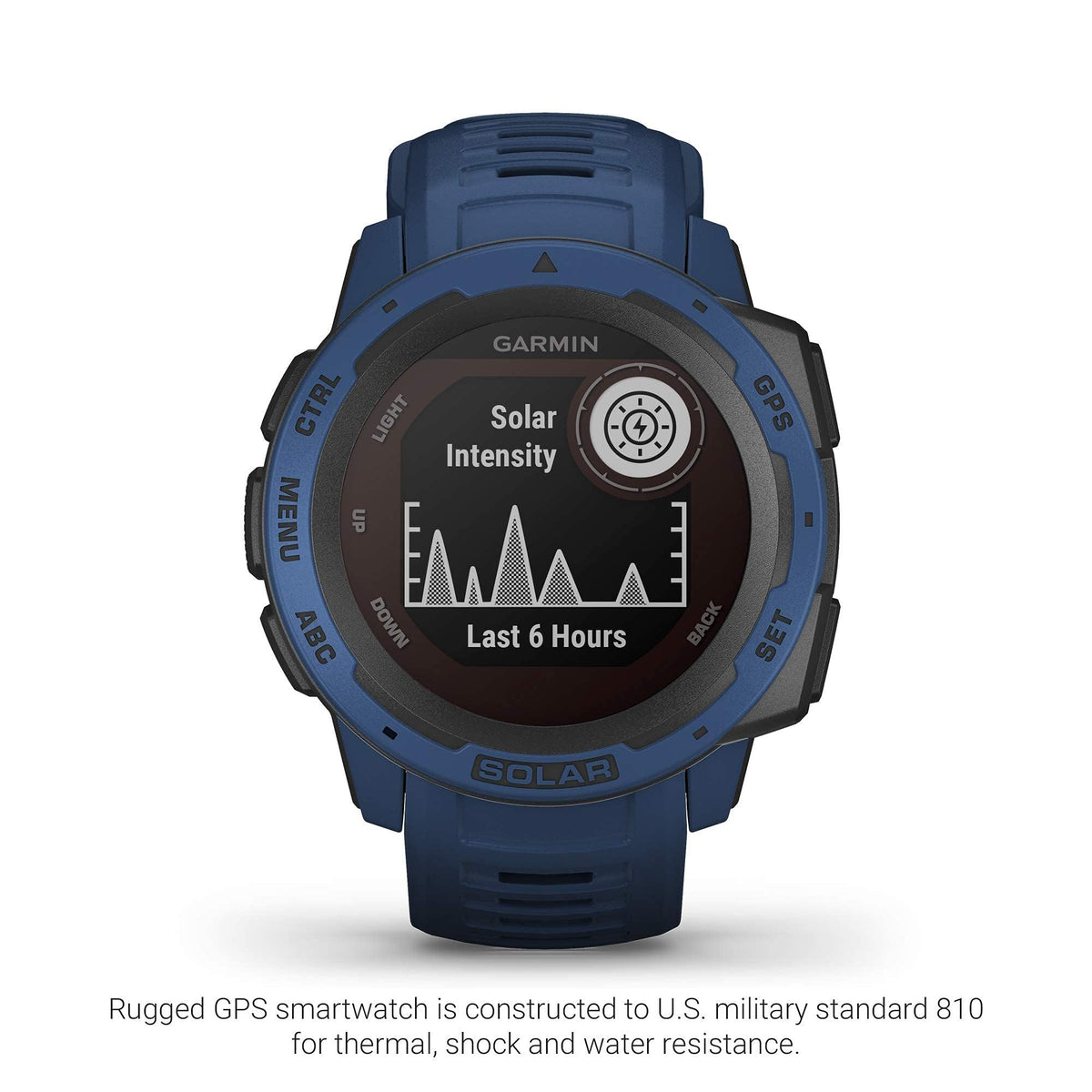 Garmin - Instinct Solar Rugged GPS Smartwatch 45mm - Tidal Blue - 010-02293-11 - Image 4