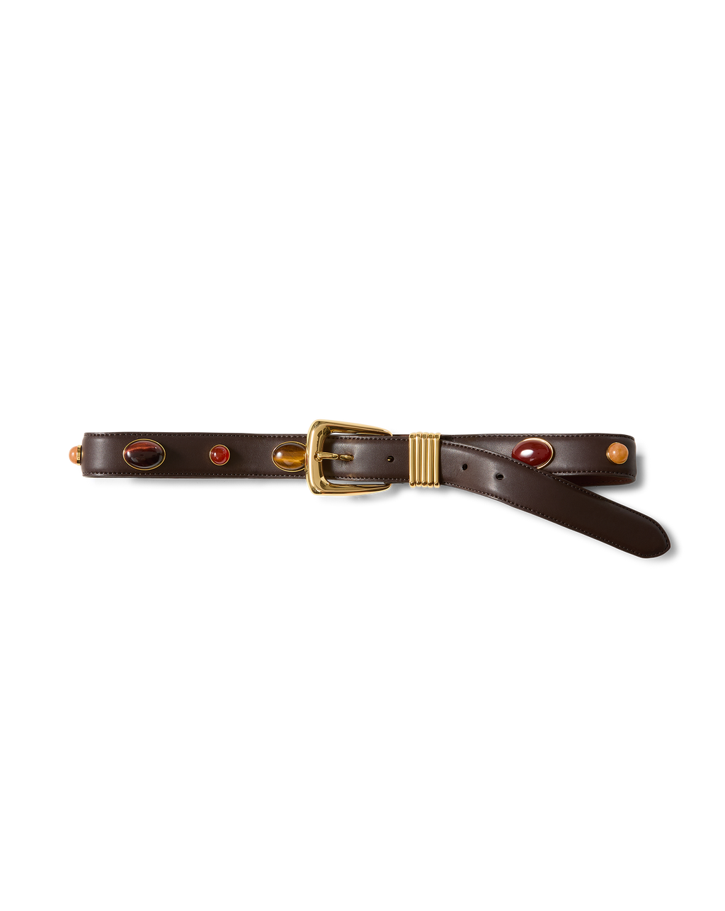 Arch Embellished Leather Belt - Image 5