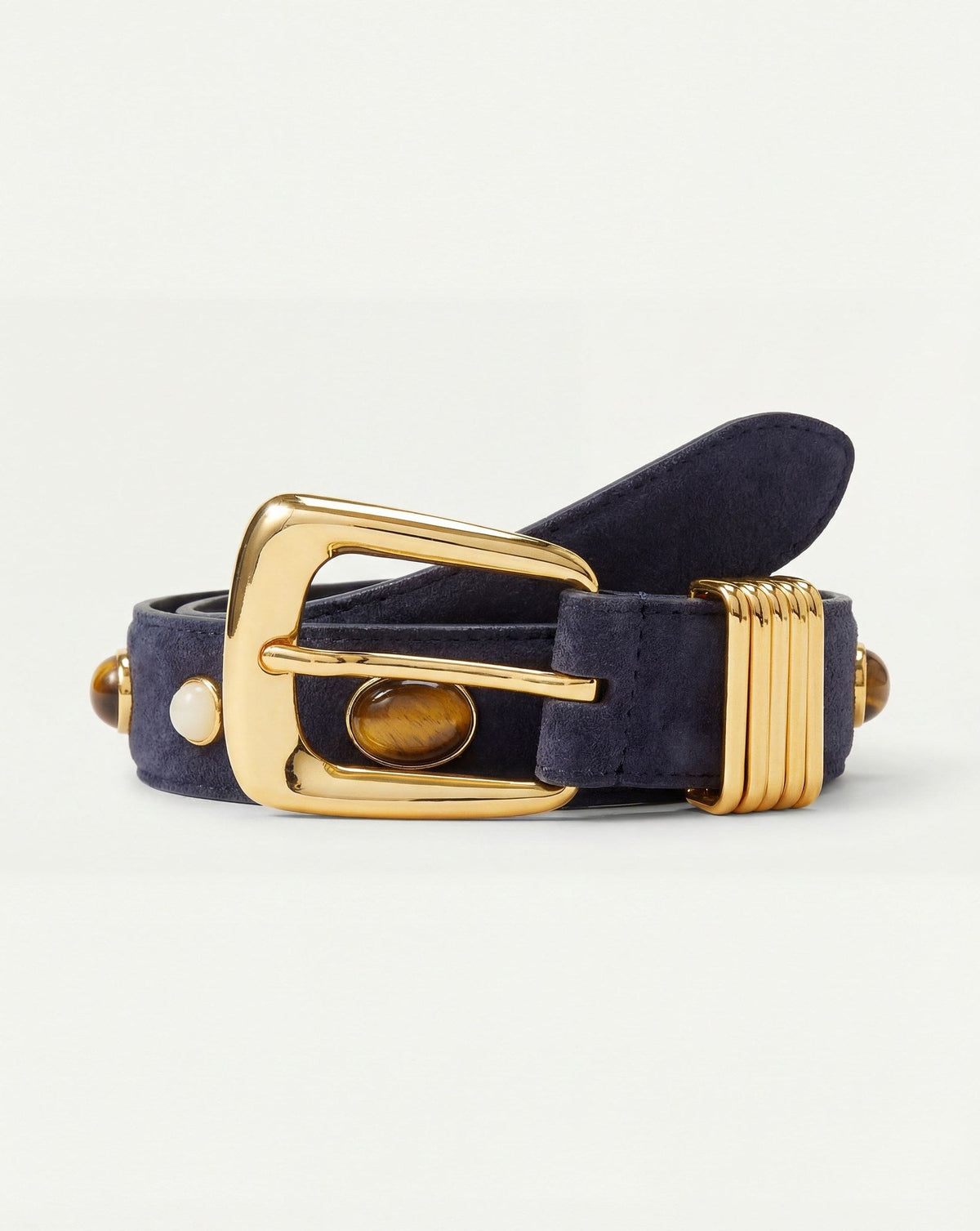 Arch Embellished Suede Belt - Image 3