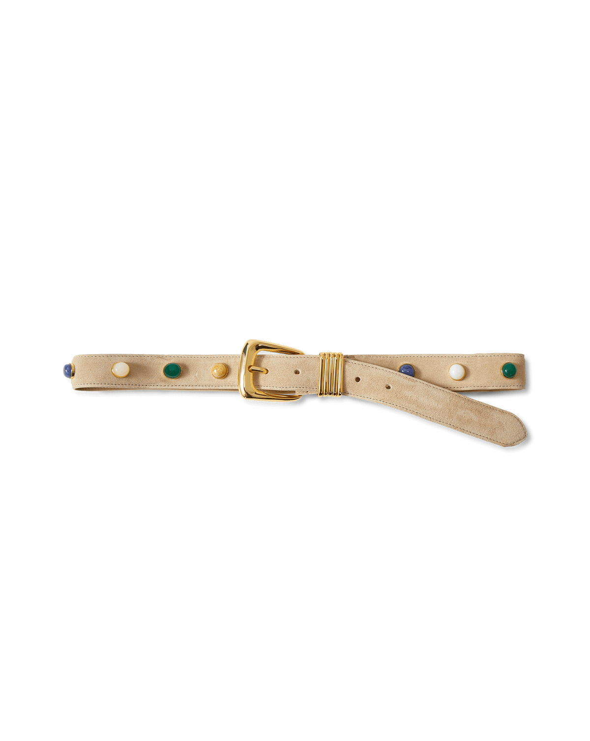 Arch Embellished Suede Belt - Image 4