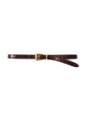 Slim Croc-Embossed Arch Belt - Image 4