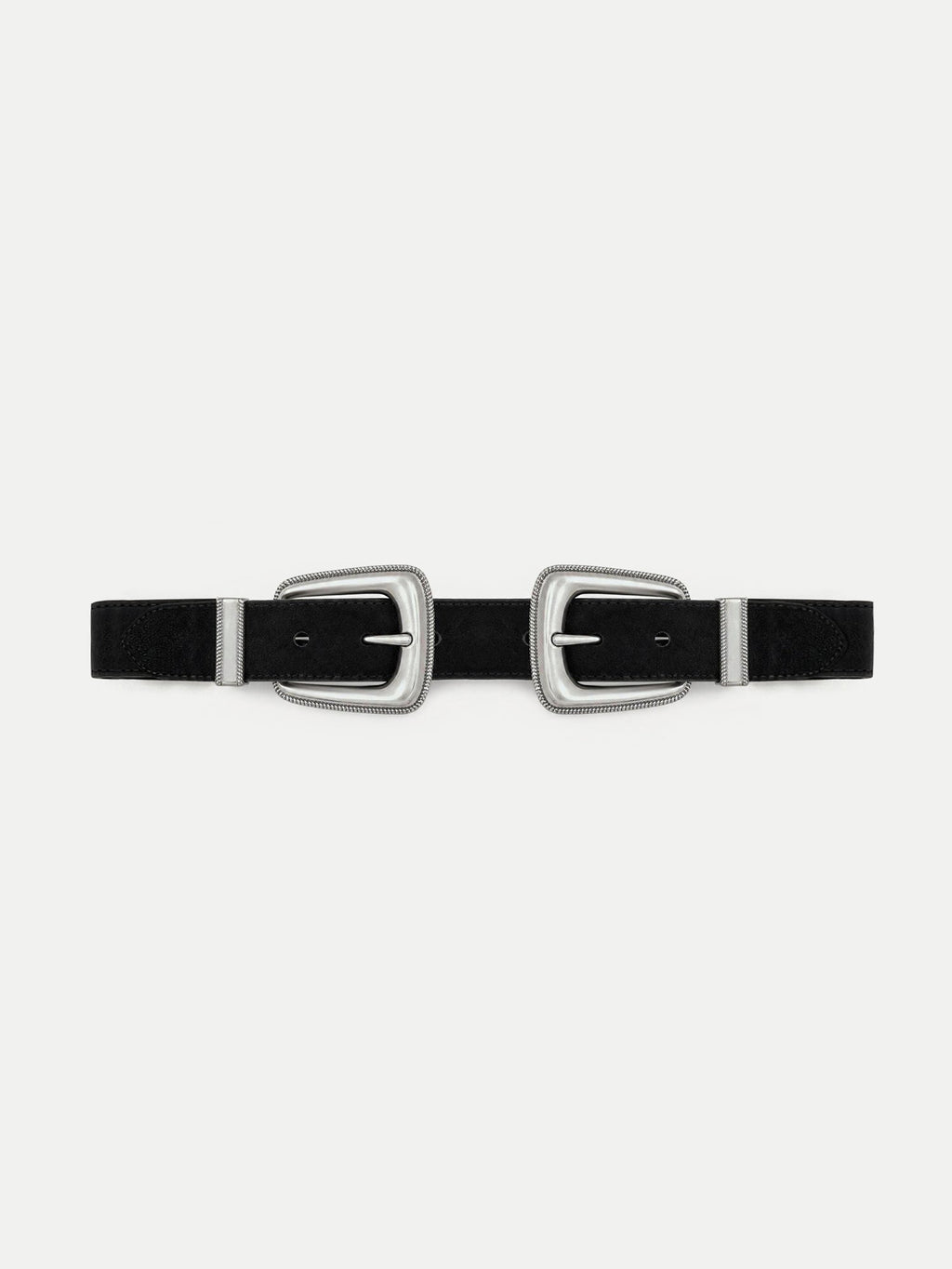 Double-Buckle Arch Waist Belt