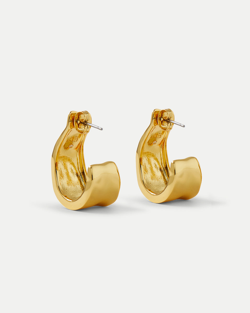 Molten Gold Ribbon Hoop - Image 2