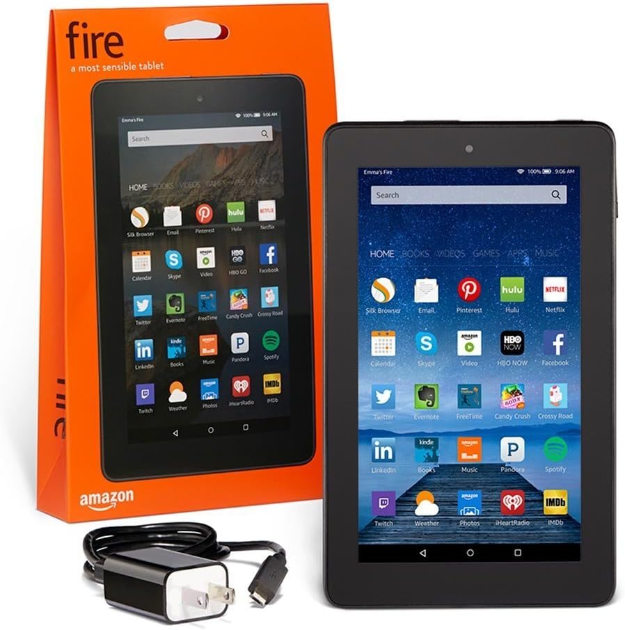 Amazon Fire 7 Tablet - 8GB - 5th Gen (2015) - Black - B00TSUGXKE - Image 2
