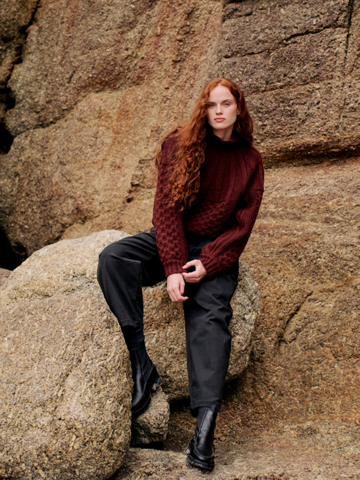 Women's Amy Powney + Finisterre Aran Knit Jumper - Image 6