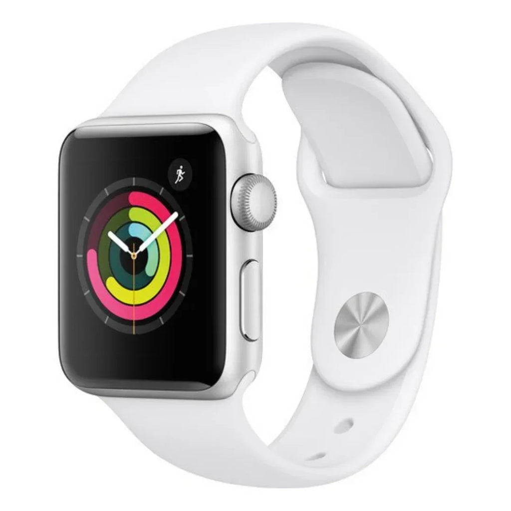 Apple Watch Series 3 38mm GPS Silver with White Sport Band - MTEY2LL/A - Image 2