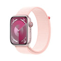 Apple Watch Series 9 (GPS + Cell) 45mm Pink Aluminum Case with Light Pink Sport Loop (Adjustable) - MRMM3LL/A