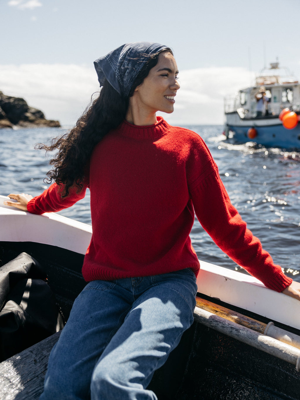 Women's Tolcarne Gansey Jumper - Image 2
