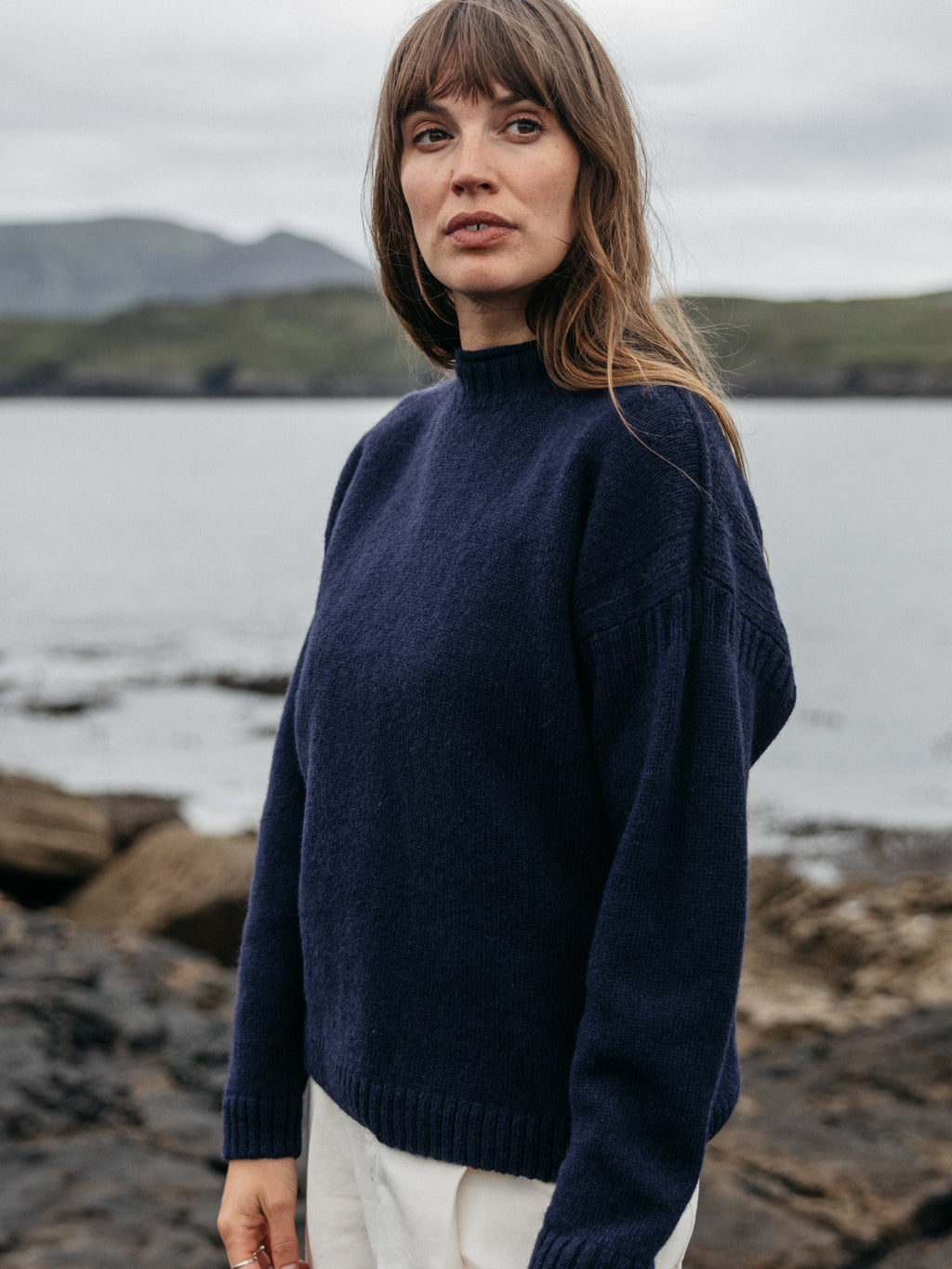Women's Tolcarne Gansey Jumper - Image 2