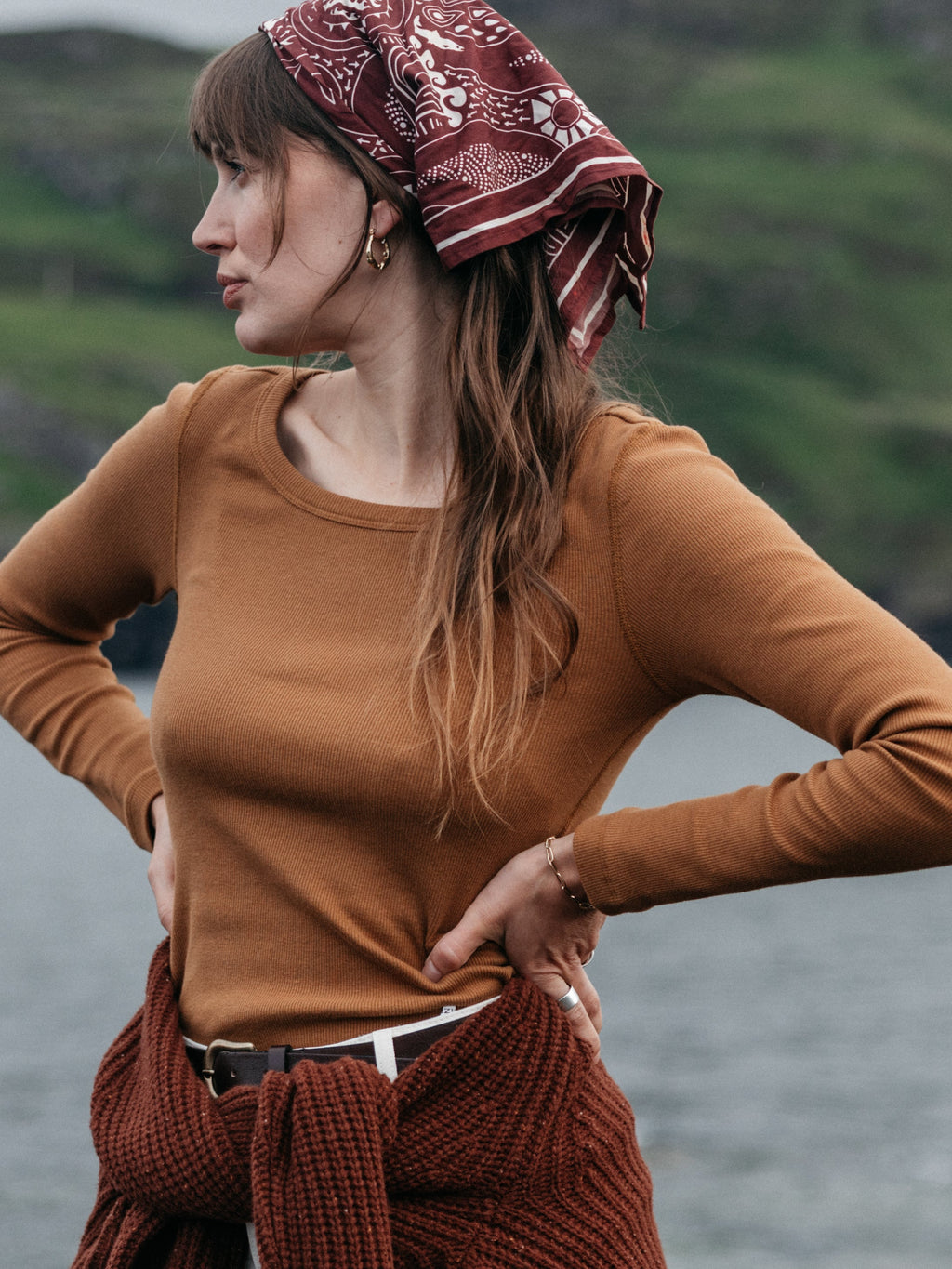 Women's Powes Ribbed Long Sleeve T-Shirt - Image 2