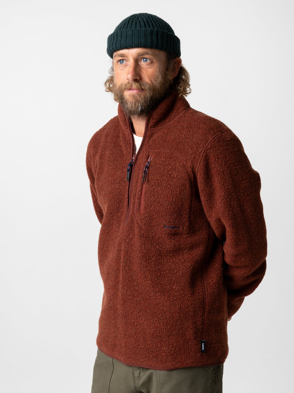 Men's Portell Wool 1/4 Zip Fleece - Image 3