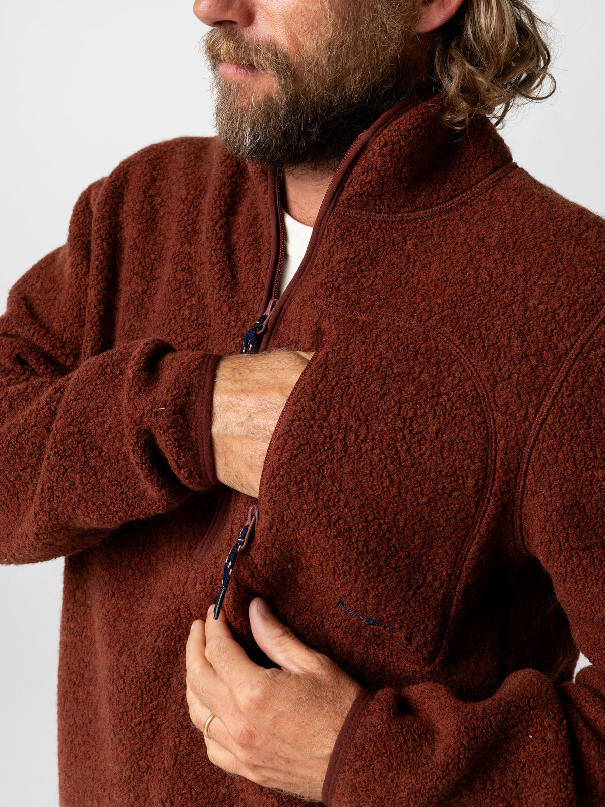 Men's Portell Wool 1/4 Zip Fleece - Image 6