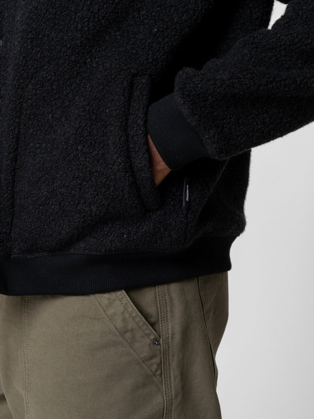 Men's Portell Wool Fleece Bomber Jacket - Image 7