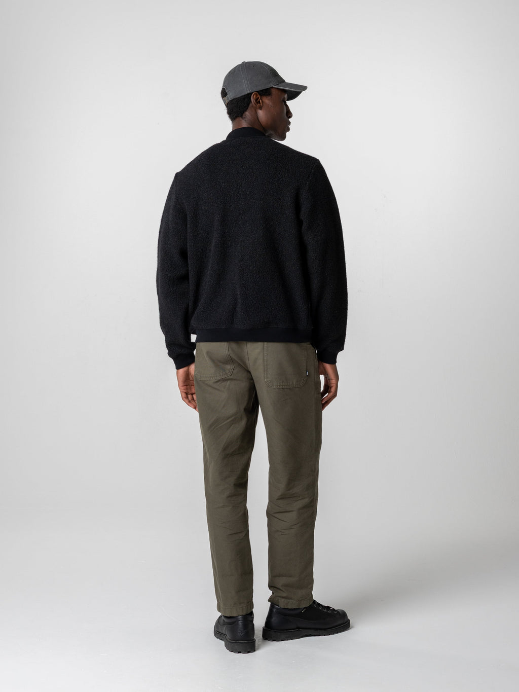 Men's Portell Wool Fleece Bomber Jacket - Image 5