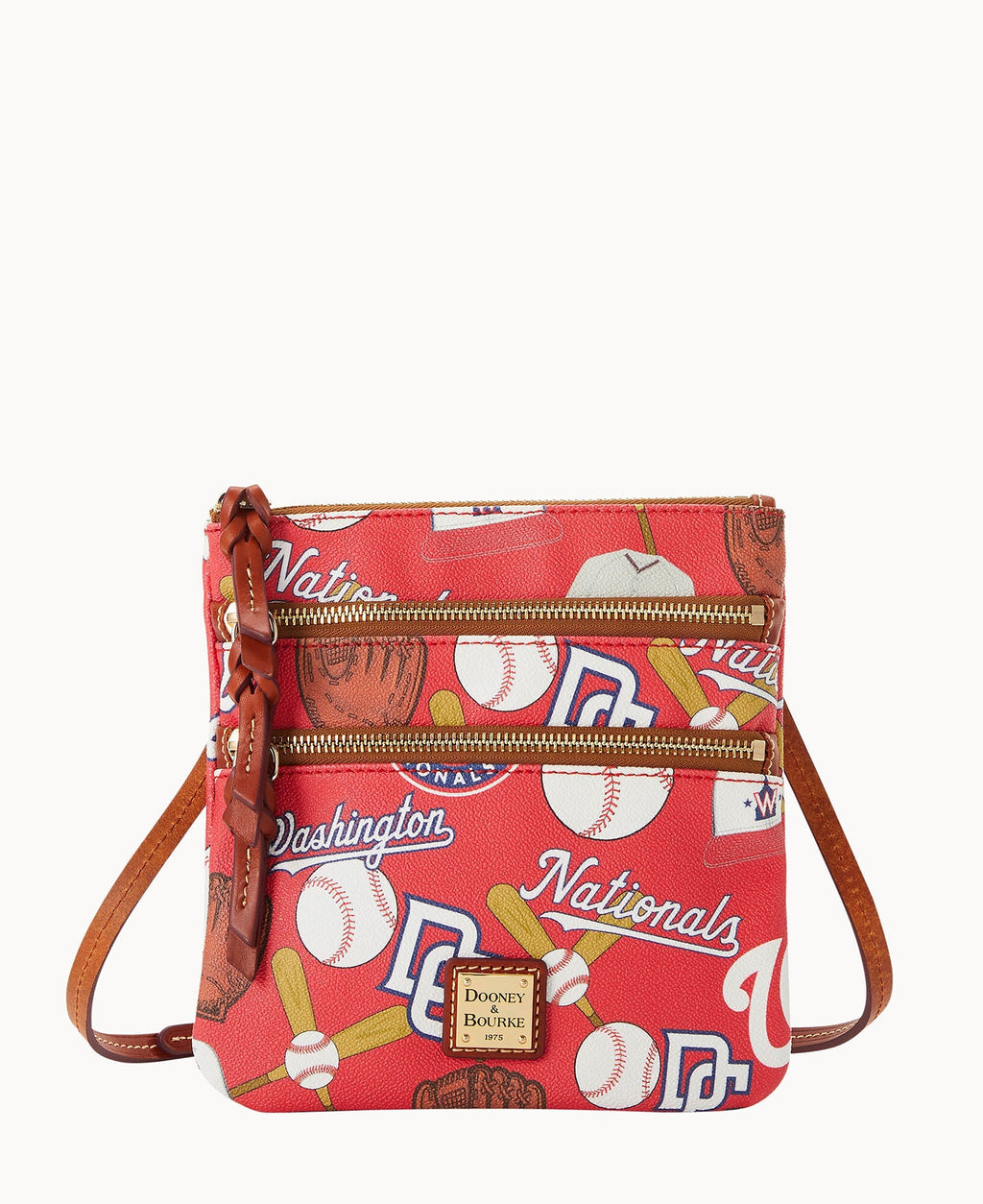 MLB Nationals Triple Zip Crossbody