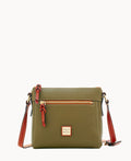 Pebble Grain Allison Crossbody - Olive