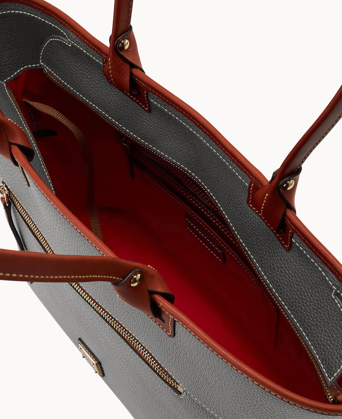 Pebble Grain Large Zip Tote - Image 39