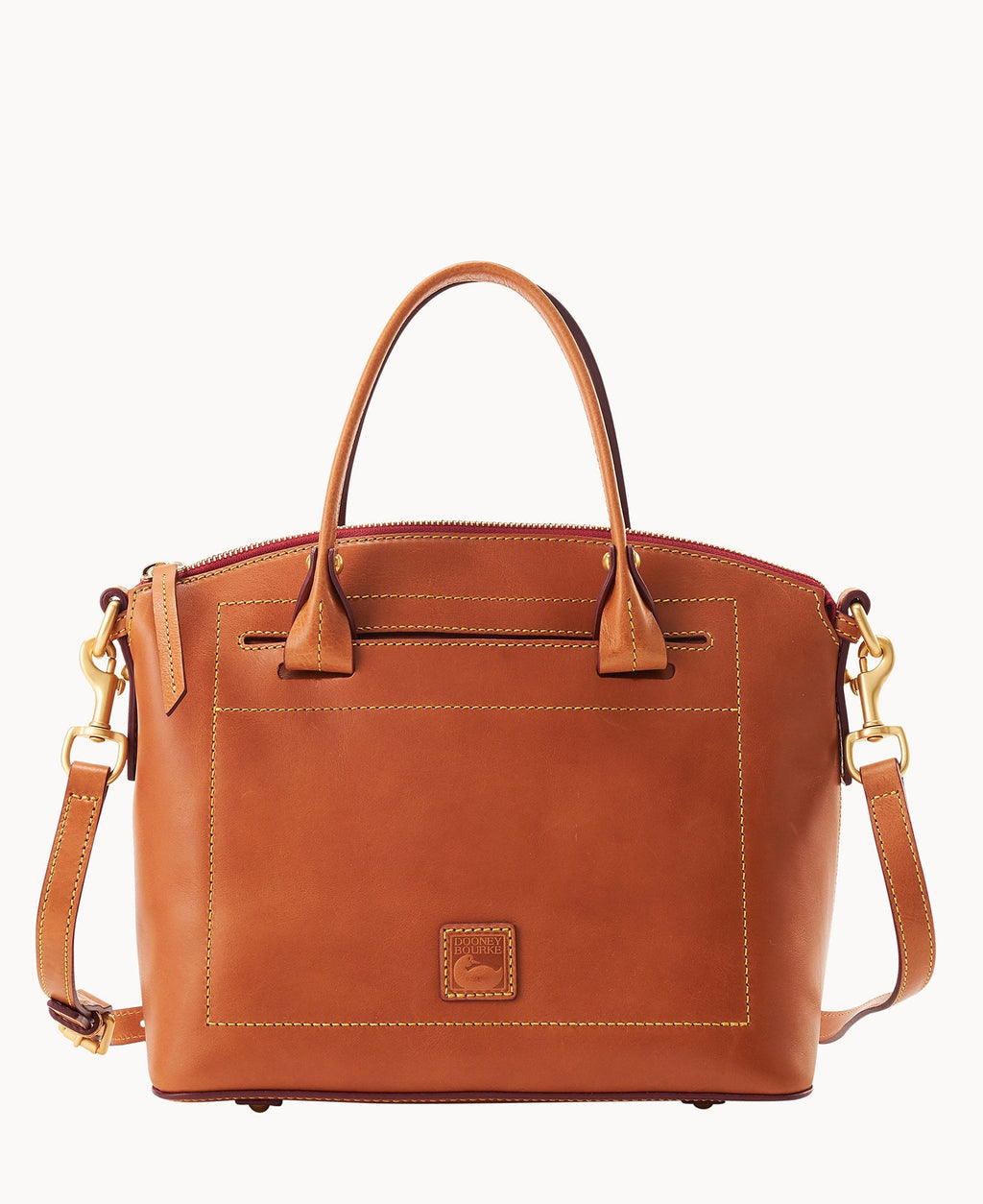 Florentine Domed Satchel - Natural