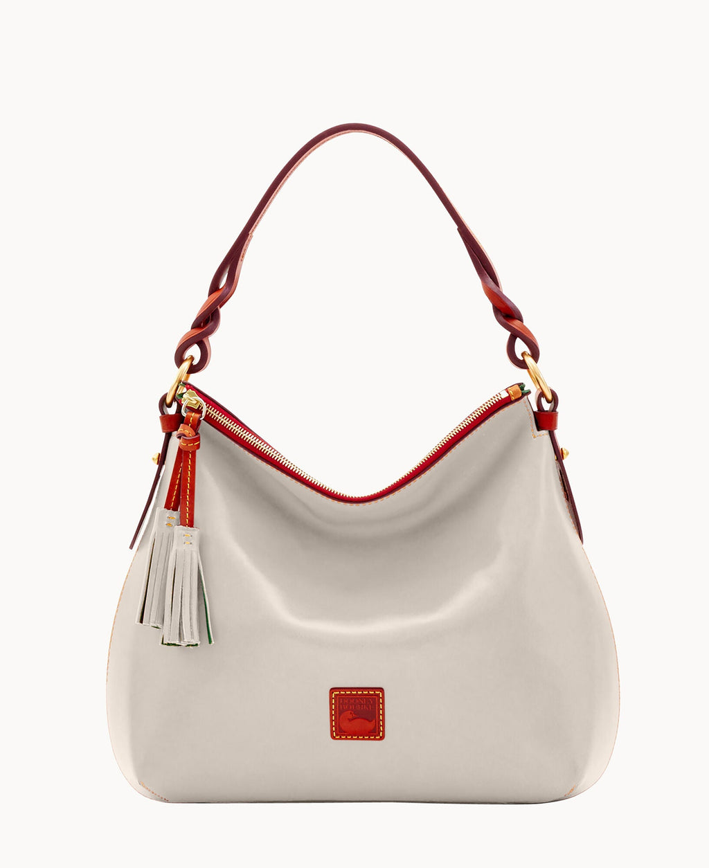 Florentine Twist Strap Hobo - Ecru