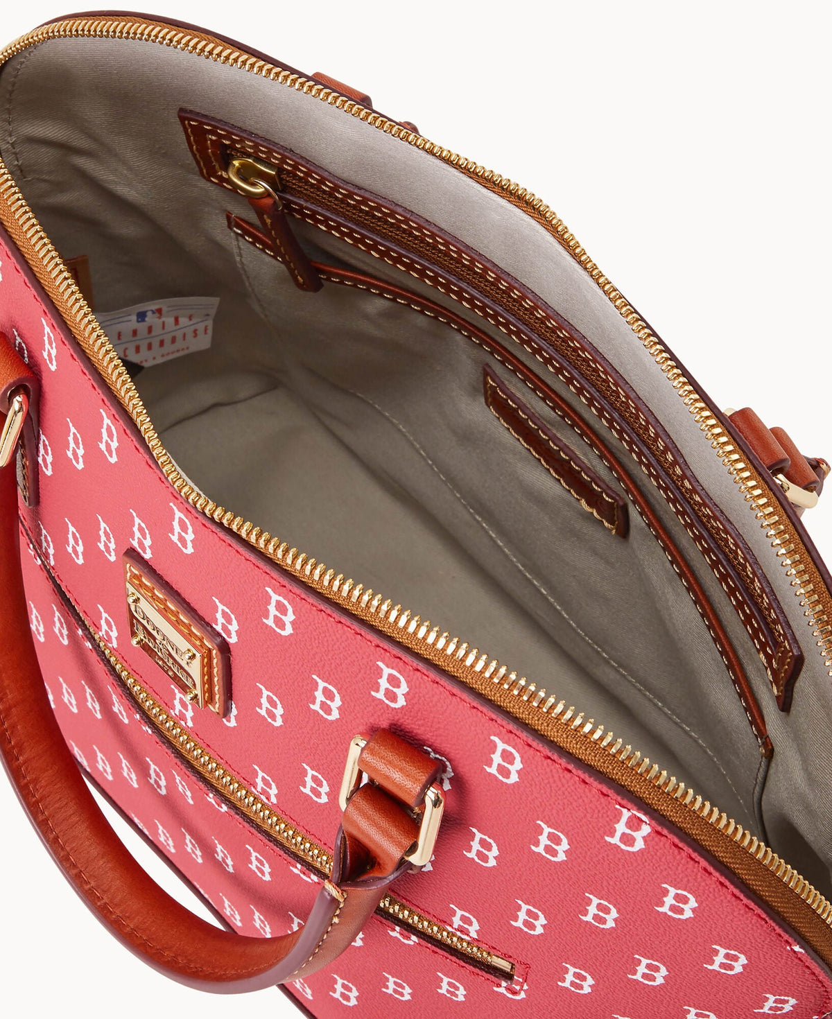 MLB Red Sox Domed Zip Satchel - Image 3
