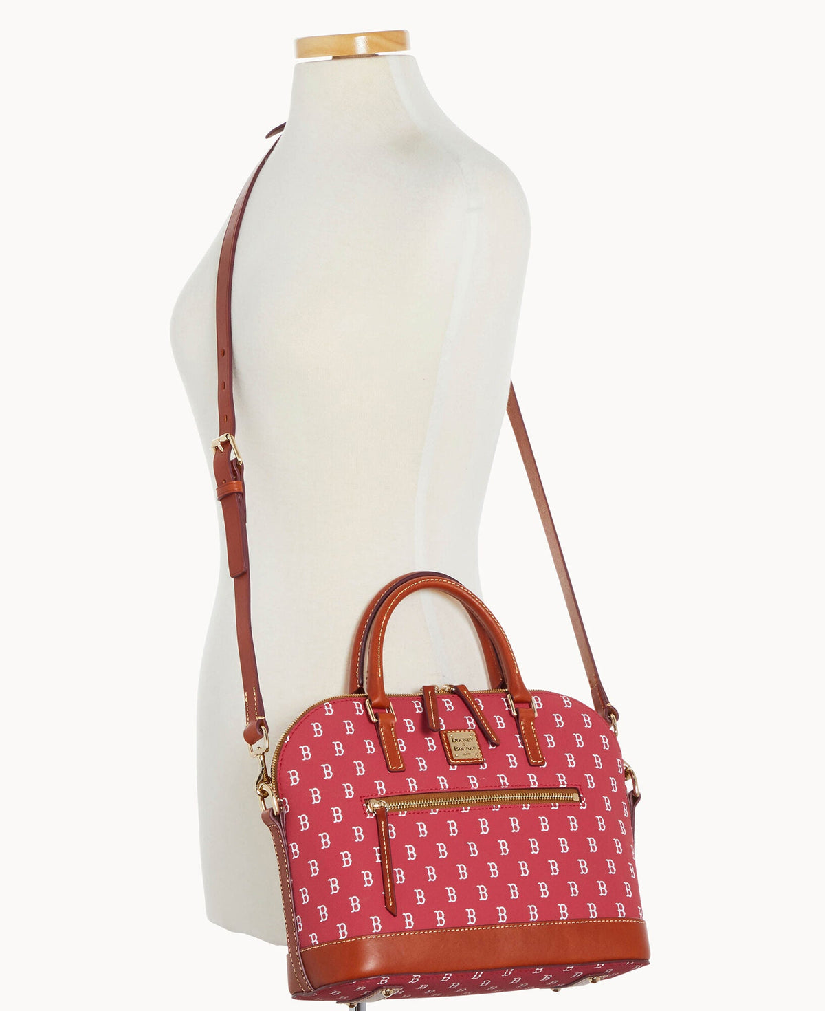 MLB Red Sox Domed Zip Satchel - Image 4