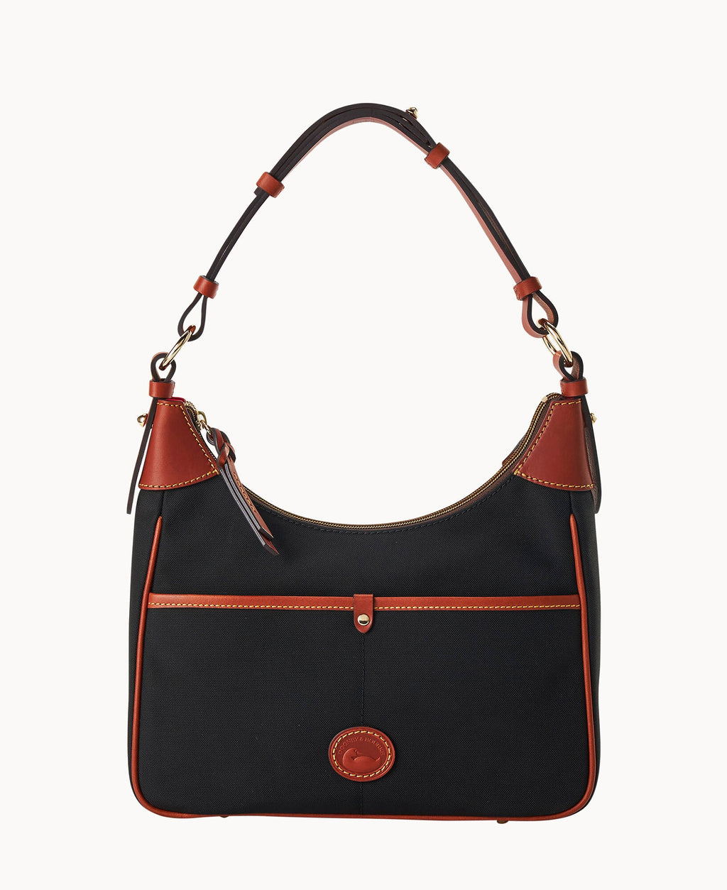 Nylon Small Rebecca Hobo - Black