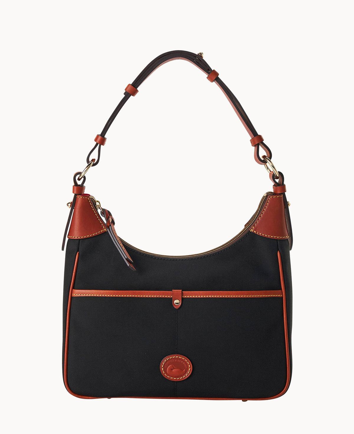 Nylon Small Rebecca Hobo - Black