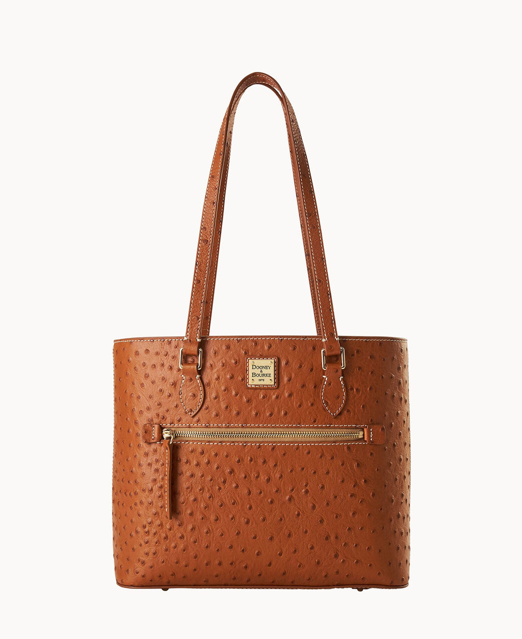 Ostrich Shopper - Caramel
