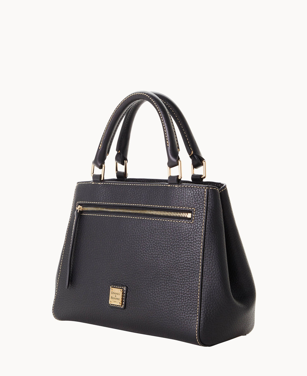 Pebble Grain Small Zip Satchel - Image 2