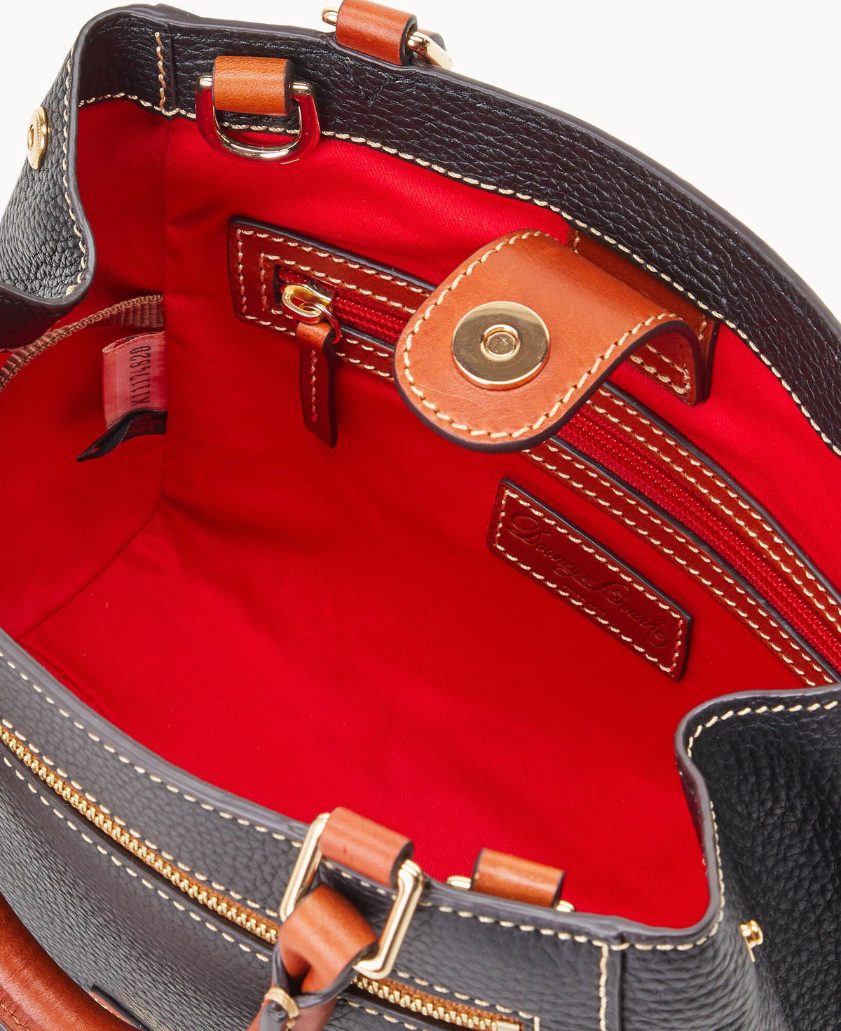 Pebble Grain Small Zip Satchel - Image 13